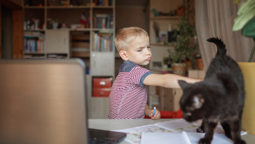 pets ajudam no desenvolvimento escolar das crianças