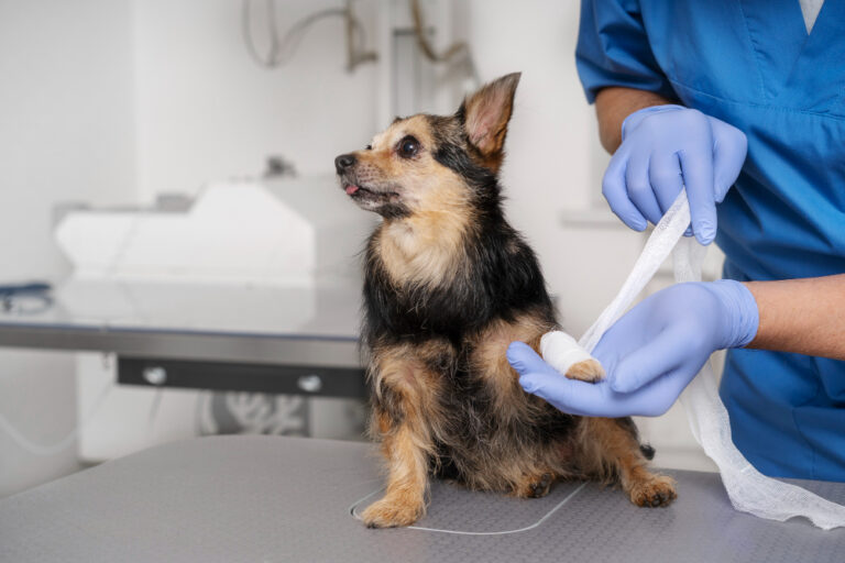 Para ajudar no tratamento de feridas, startup cria biocurativo com pele de cachorro