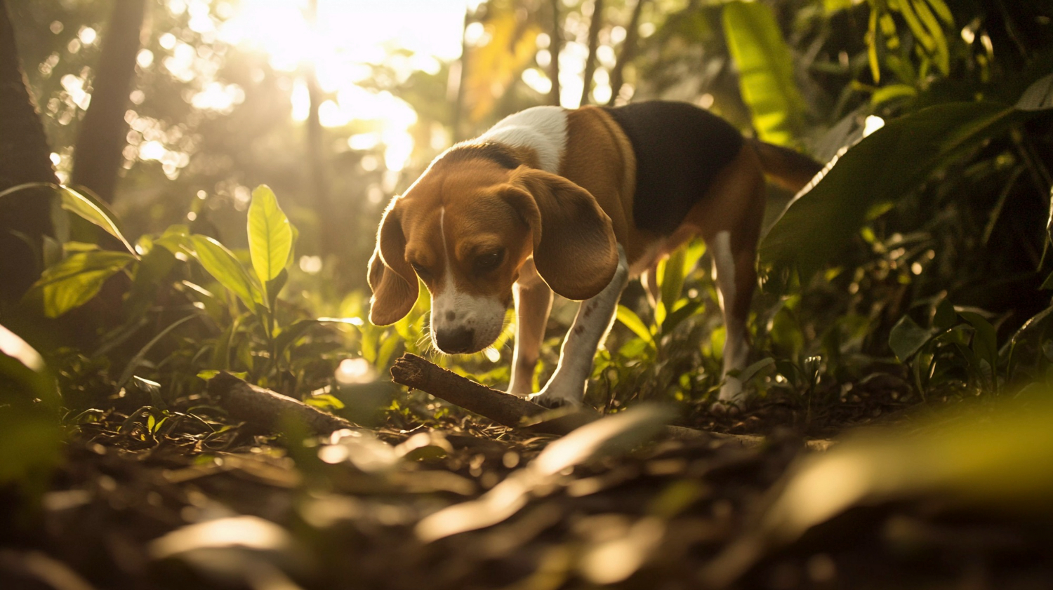 cães farejando