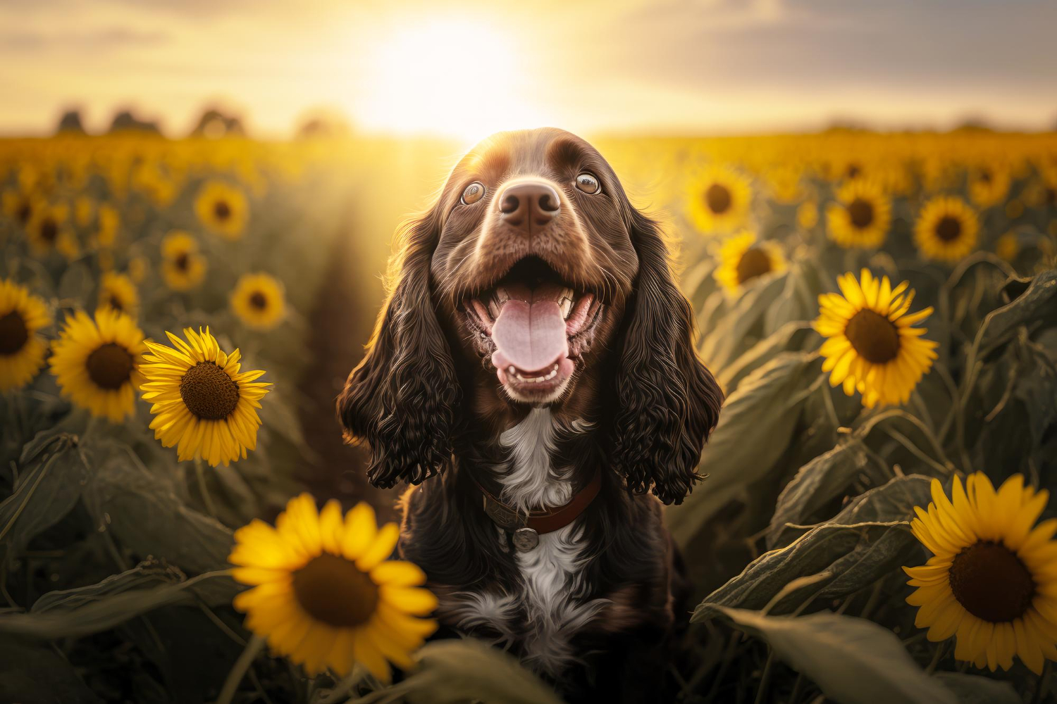 cachorro e plantas