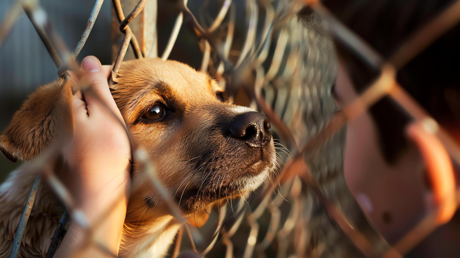 cachorro resgatado