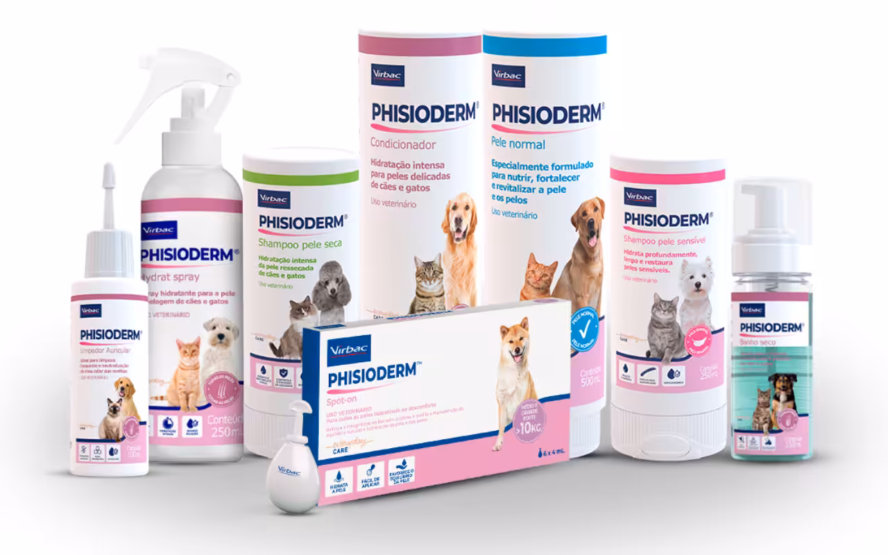 Shampoos terapêuticos e de manutenção ganham protagonismo no cuidado com a pele sensível e seca de cães e gatos