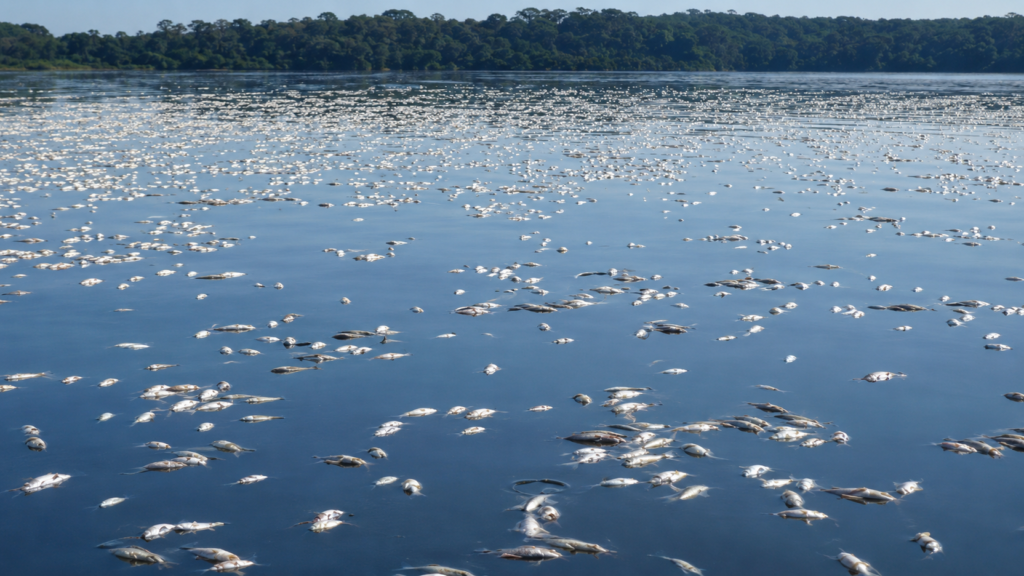 ICMBio investiga morte de centenas de peixes no Lago do Cuniã, em Porto Velho (RO)