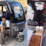 Jovem transforma veículo em refeitório móvel para alimentar cerca de 100 animais abandonados por dia