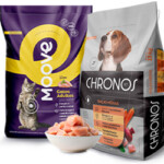 Chronos Pet e Moove apresentam o poder da nutrição equilibrada para Cães e Gatos com alimentos conservados naturalmente, em novas embalagens