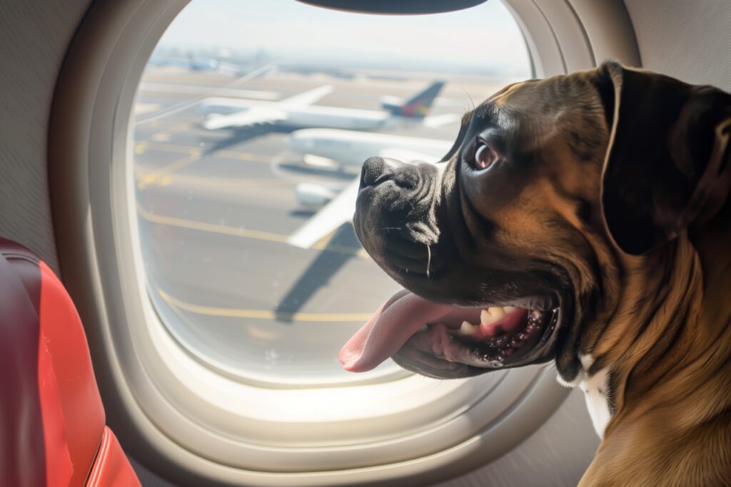 boxer janela avião