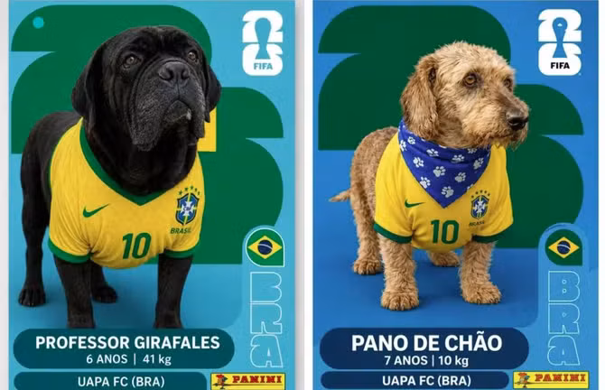 Vestidos de verde e amarelo, cães disputam o título mais importante: ganhar uma família