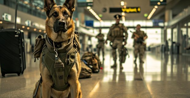cachorro militar