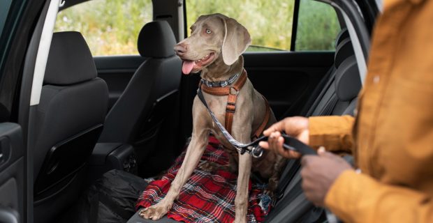 cachorro viajando
