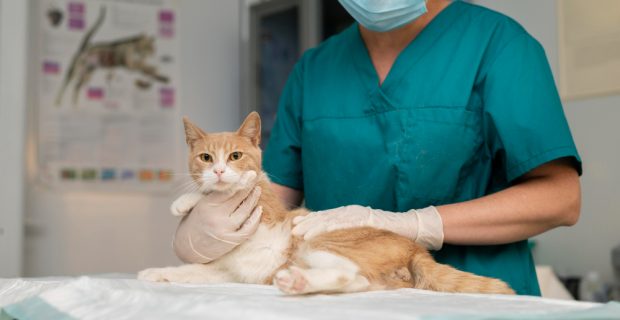 gato veterinário