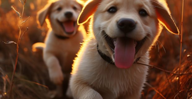 cachorros felizes