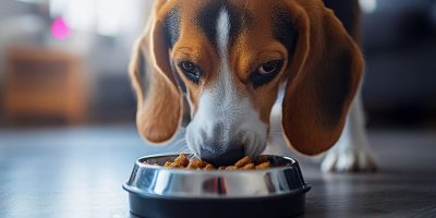 cachorro comendo