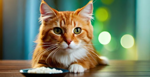gato comendo
