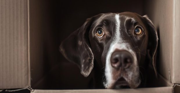 cachorro com medo