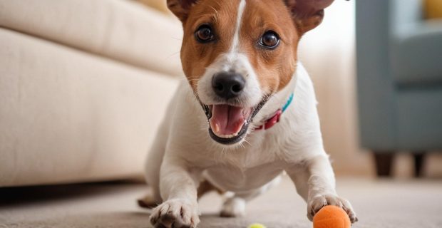 cachorro brincando
