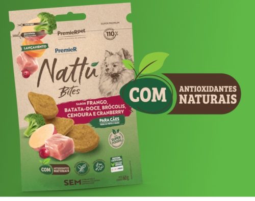 Novidade: PremieRpet lança petisco semi-úmido Nattu Bites