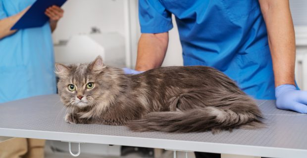 gato no veterinário