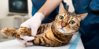gato no veterinário