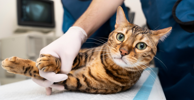 gato no veterinário