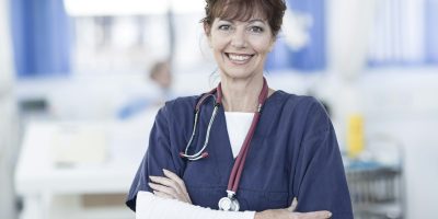 Portrait of smiling doctor