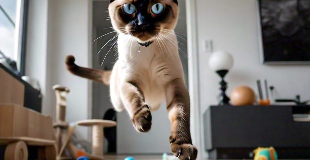 gato brincando