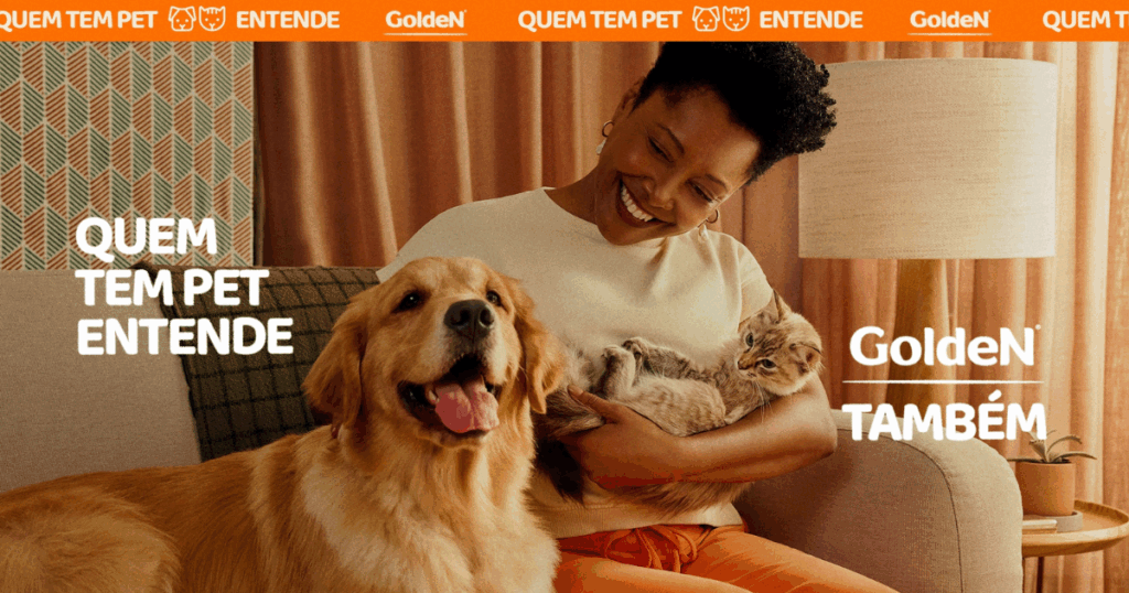 GoldeN lança campanha que homenageia a rotina de quem vive com pets