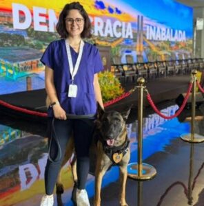 veterinária mordida por cão